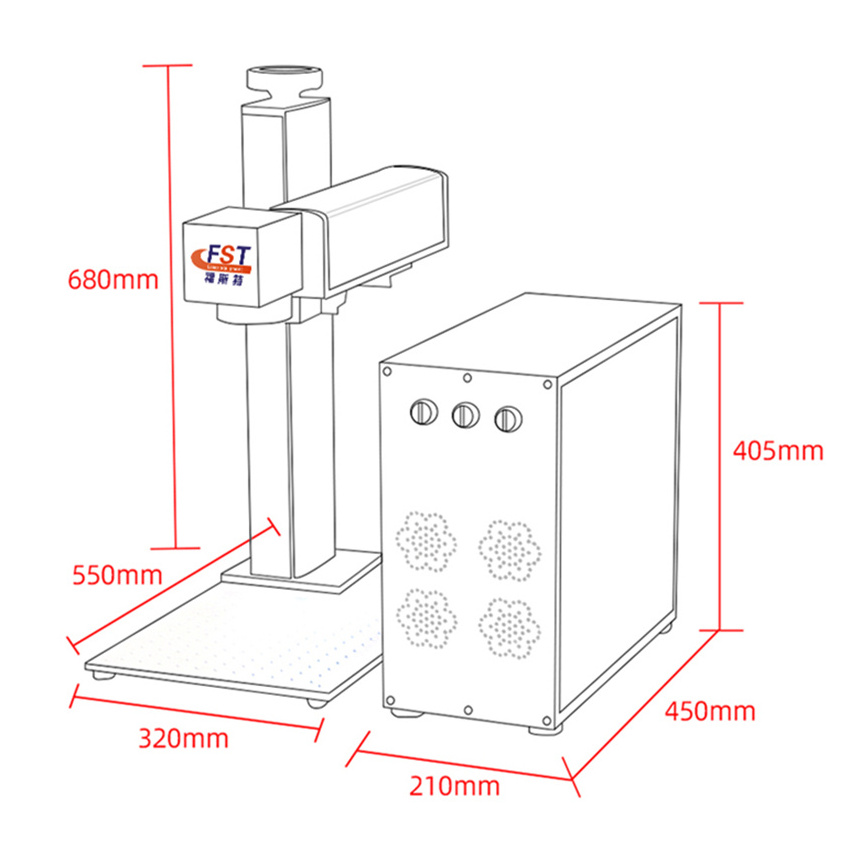 Dynamic Auto focus 3D fiber laser marking machine 20W 30W 50W 100W JPT Mopa laser marking machine for deep engraving