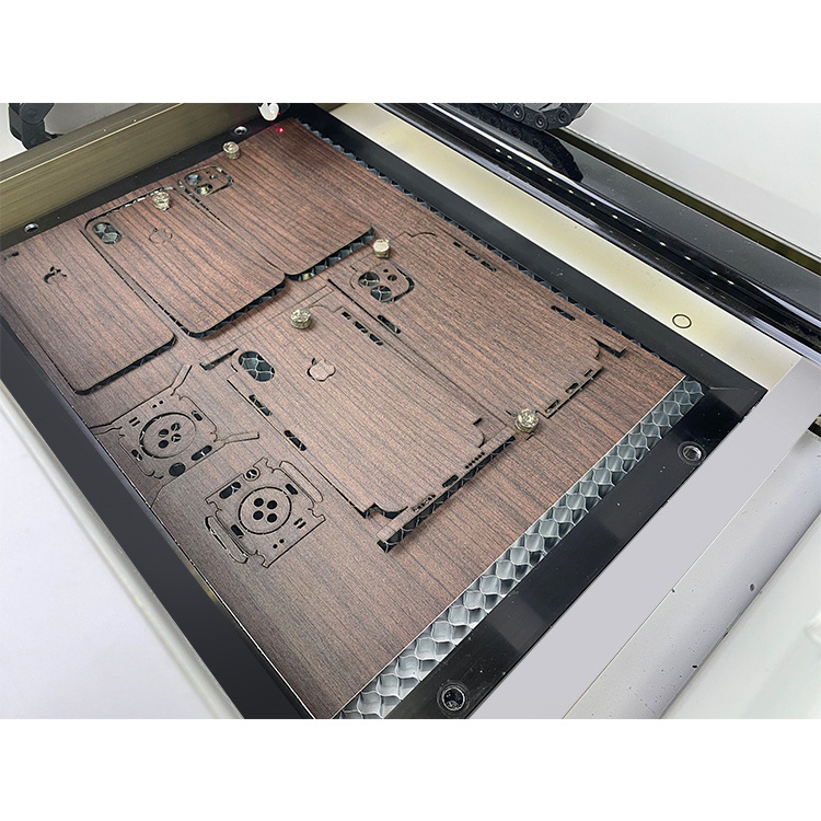 daqin 400Watt mobile screen protector CO2 Die Board Laser Cutting Machine for mobile screen protector