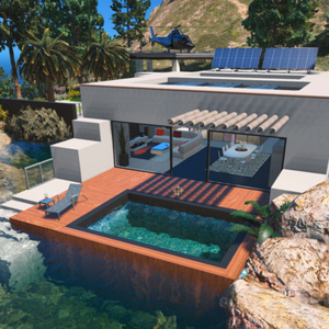 personal prefab luxury villa with swimming pool