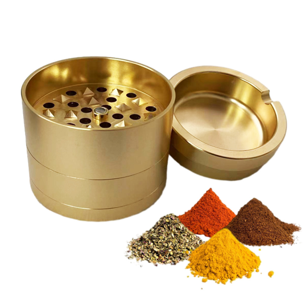 High quality small manual herb grinder aluminum alloy spice grinder