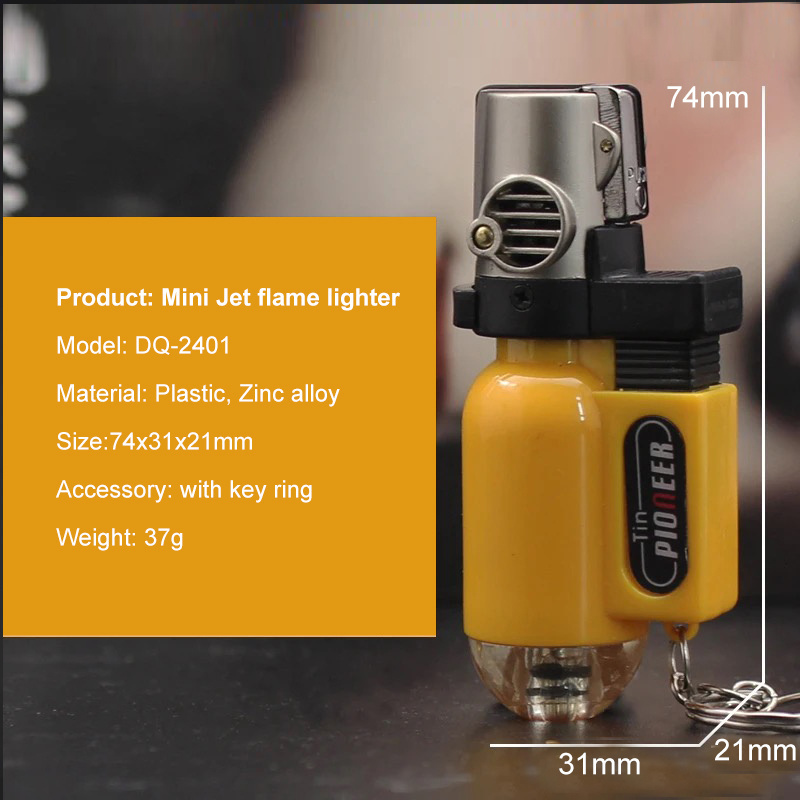 Custom Mini Lighters Wholesale mini torch lighter refillable Jet Flame torch lighter custom ...