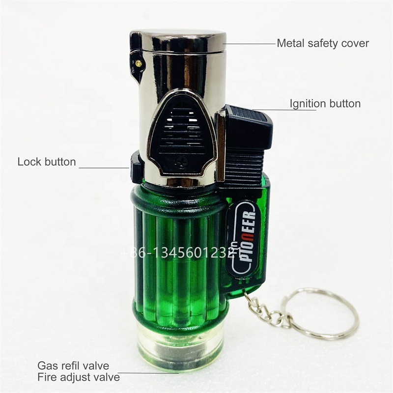 Wholesale Refill Jet Flame Single Torch Butane Gas Cigar Lighters