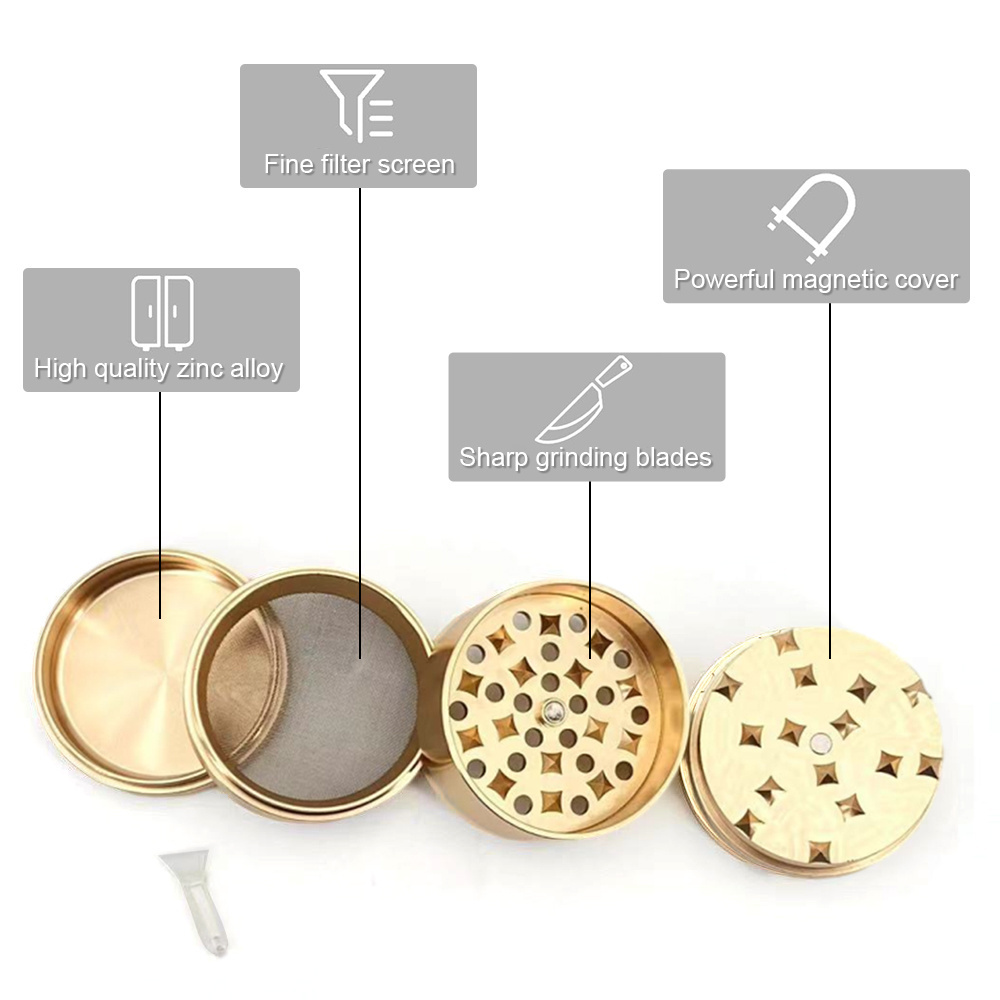 High quality small manual herb grinder aluminum alloy spice grinder