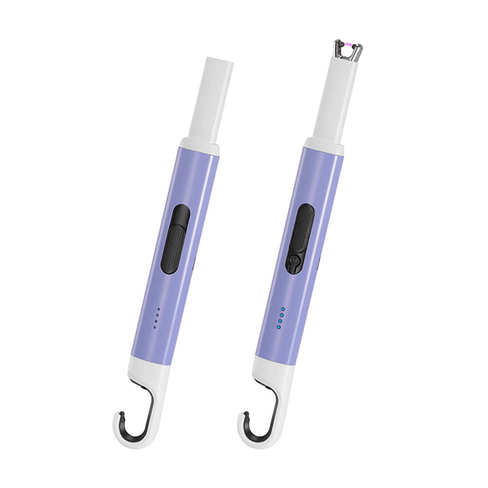 Easy to carry safe nice arc induction electric lighters with hook