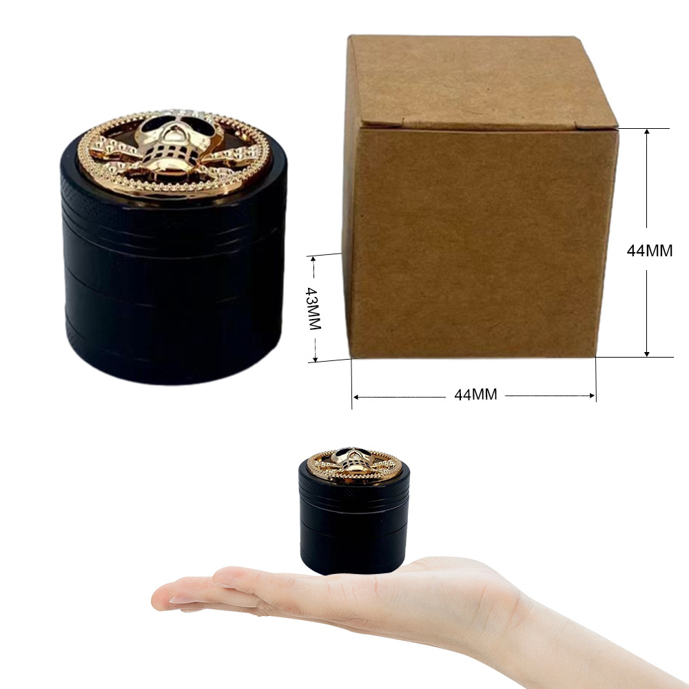 Wholesale home use mini magnetic lid hand spice herb grinder