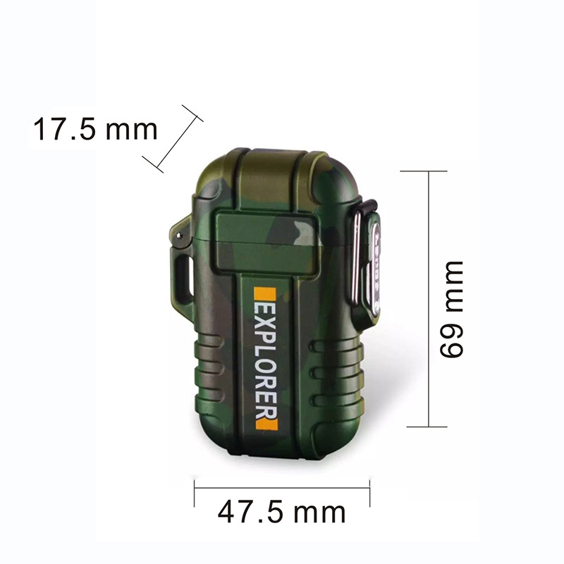 Multi-function Waterproof Lighter Portable Double Arc Plasma Outdoor Electric Lighter