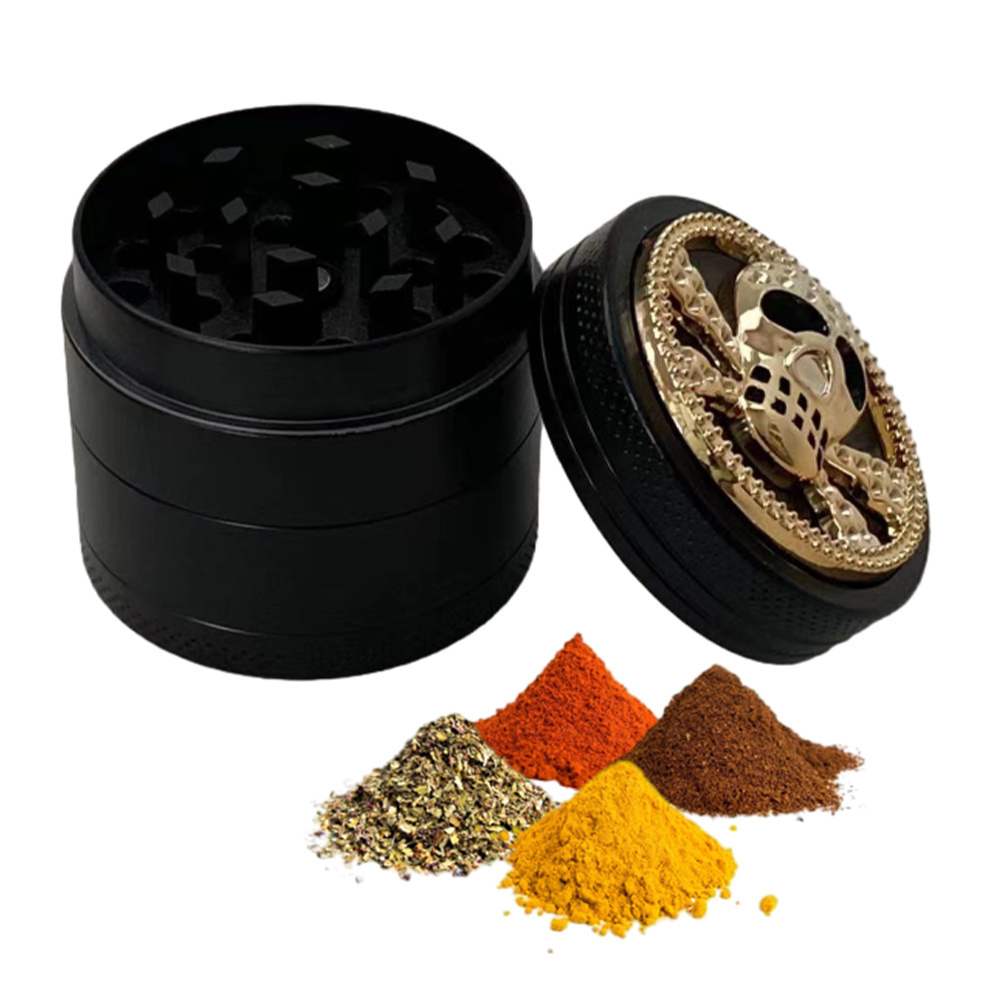 Wholesale home use mini magnetic lid hand spice herb grinder