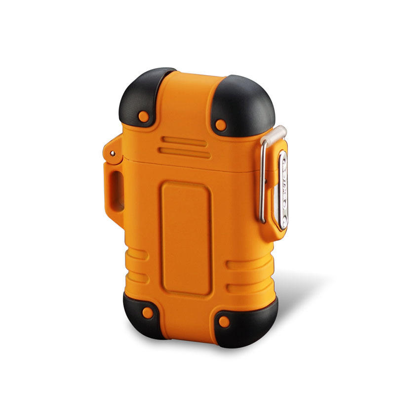 Outdoor waterproof electric double arc windproof flameless usb lighter rechargeable