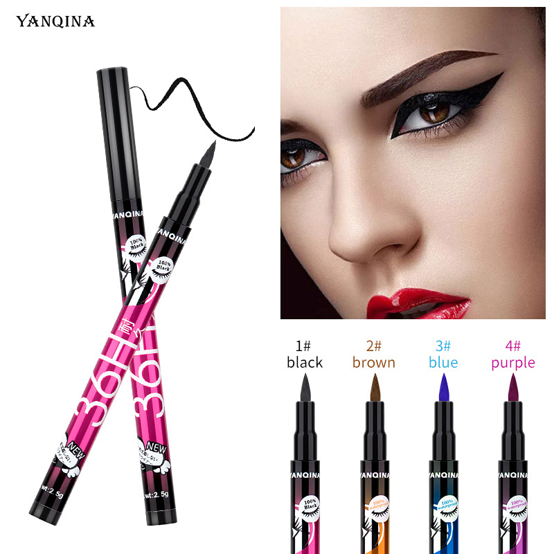 Private Label 4 Colors Adhesive Eyeliner Waterproof Eye Liner Magnetic Eyeliner Pen Pencil Eyeliner Glue