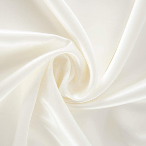 Width 114cm natural white 100% organic silk charmeuse fabric 22mm