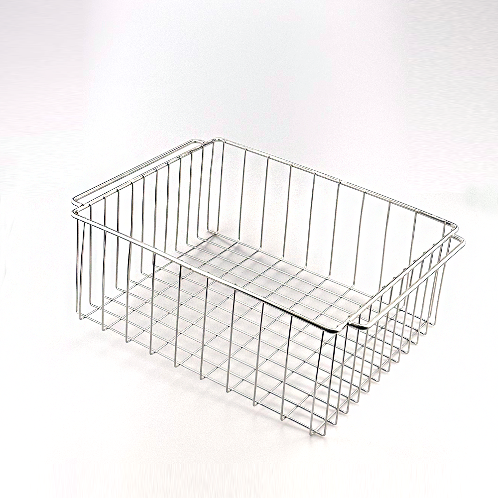 Customized Multifunctional Fruit and Vegetable Drain Basket Stainless Steel Camping Wire Mesh Tray for Table