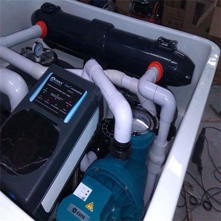 Swimming pool integrated filter underground water filter system