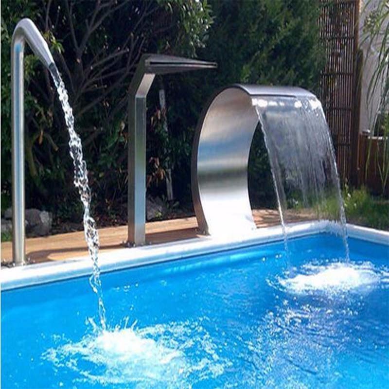 Cheap new design indoor/outdoor artificial wall waterfall fountain stainless steel cascade waterfall