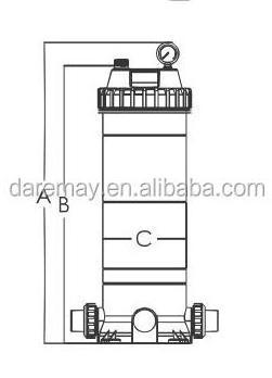 EMAUX swimming pool CF series cartridge filter