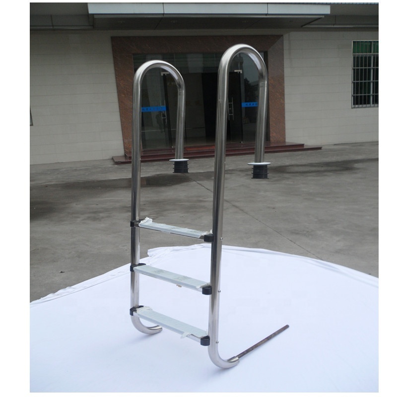 Swimming Pool Handrail Ladder SS304 4 Steps Pool Heavy Duty Ladder Stainless Steel MU Series 2 Years DAREMAY CN;GUA MU-415 1.0mm