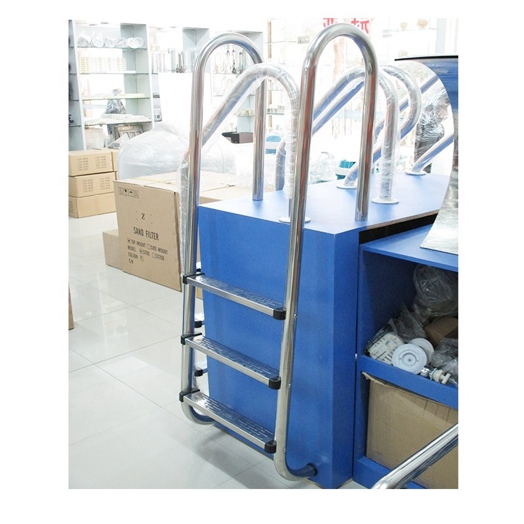 Swimming Pool Handrail Ladder SS304 4 Steps Pool Heavy Duty Ladder Stainless Steel MU Series 2 Years DAREMAY CN;GUA MU-415 1.0mm