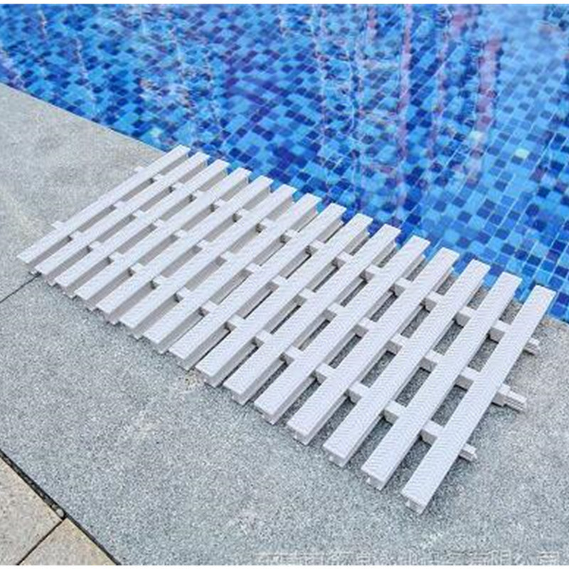 PPS material 20cm pvc swimming pool overflow gutter grating