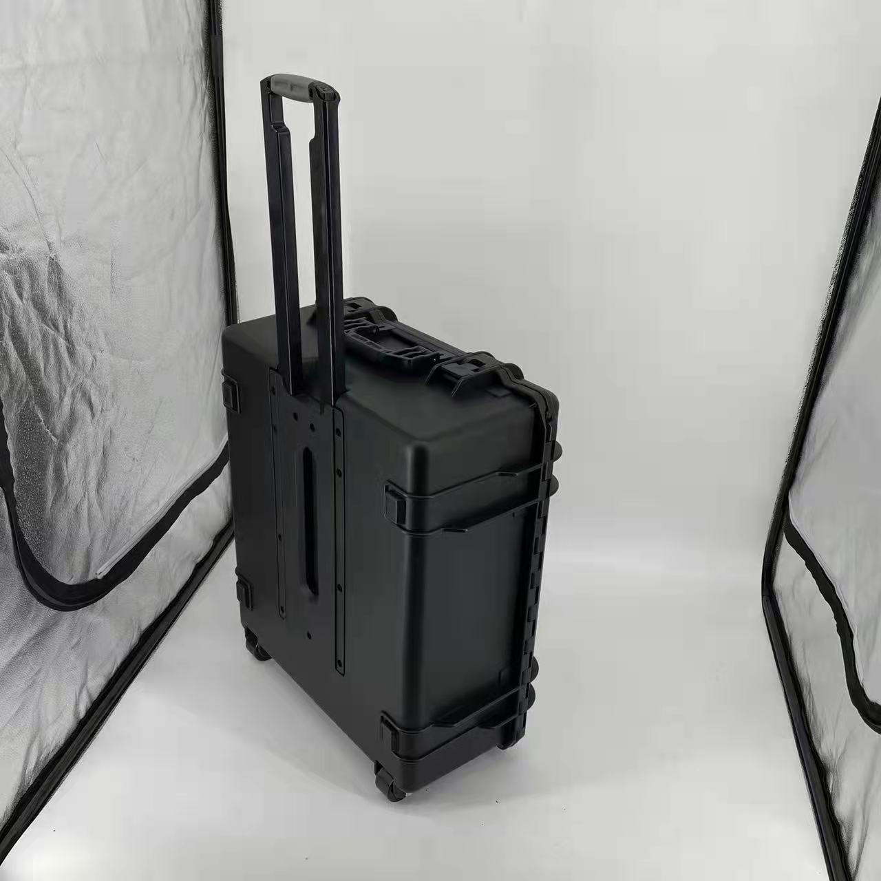 DPC131-1 High quality standard plastic storage case waterproof equipment carrying Trolley case with wheels