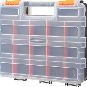 MP011 customizable removable plastic dividers hardware storage double side tools box organizer with 34-compartment