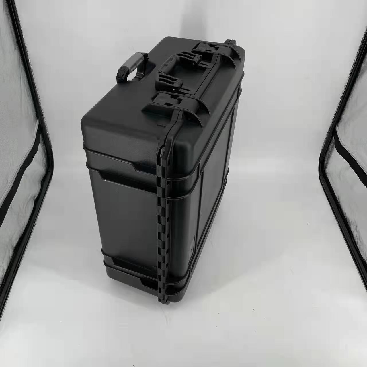 DPC131-1 High quality standard plastic storage case waterproof equipment carrying Trolley case with wheels