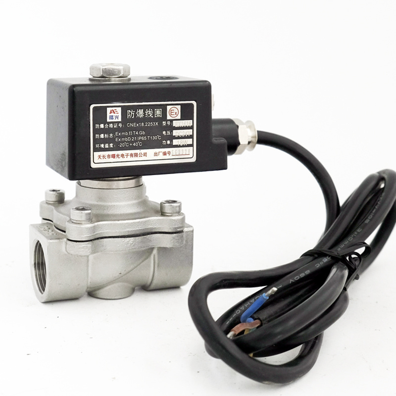 Darhor ExdllB T4 Explosion- proof  solenoid valve 24V for fuel gas hydrogen 220V