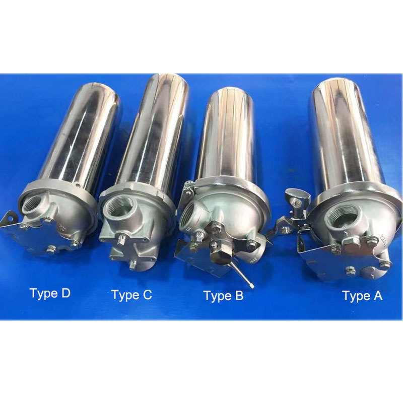 10 inch 20 30 water filter housing pre-filtration ss304 316 stainless steel single cartridge filter housing