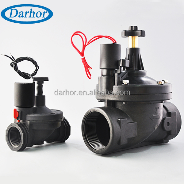 Darhor 3 inch 4 inch water plastic irrigation solenoid valve watering 12V 24V 220V 9V