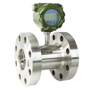 DH500 JIS ANSI flange connection turbine gas flow meter