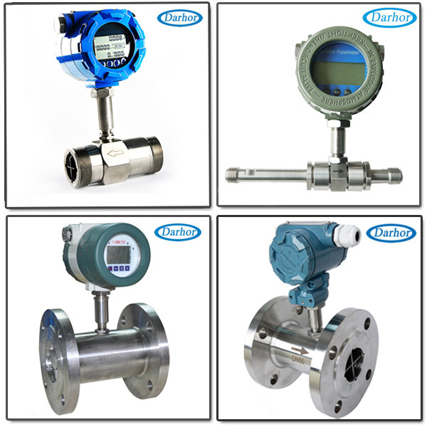 DH500 JIS ANSI flange connection turbine gas flow meter