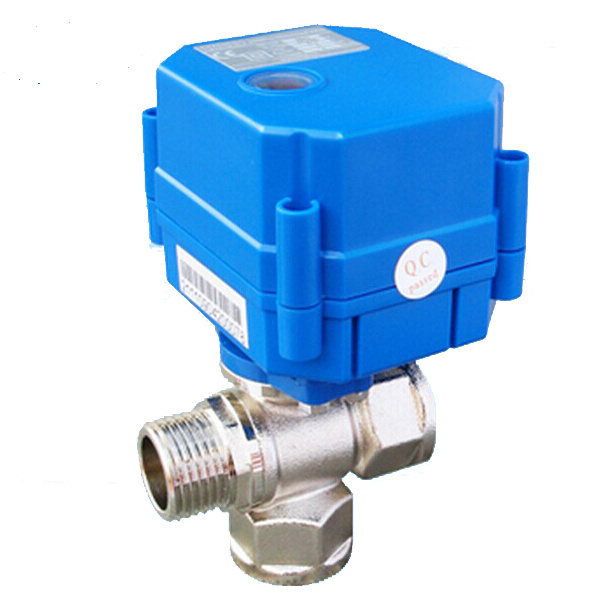 Darhor 2 way 3 way 1 inch motorized electric brass stainless mini electric ball valve 24v 220v