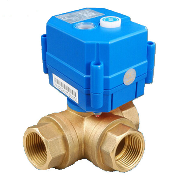 Darhor 2 way 3 way 1 inch motorized electric brass stainless mini electric ball valve 24v 220v