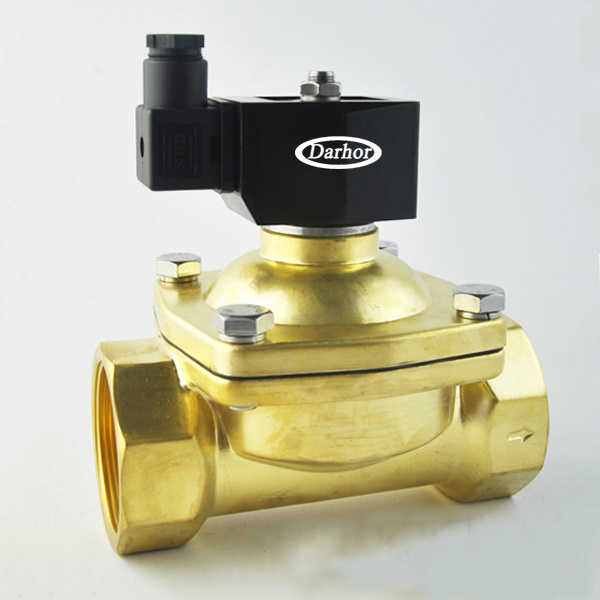 normally close 1/2'' 1 inch SS304 316 plastic electric 2 inch brass water solenoid valve for air gas 220V 24V