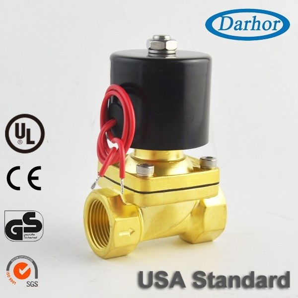 normally close 1/2'' 1 inch SS304 316 plastic electric 2 inch brass water solenoid valve for air gas 220V 24V