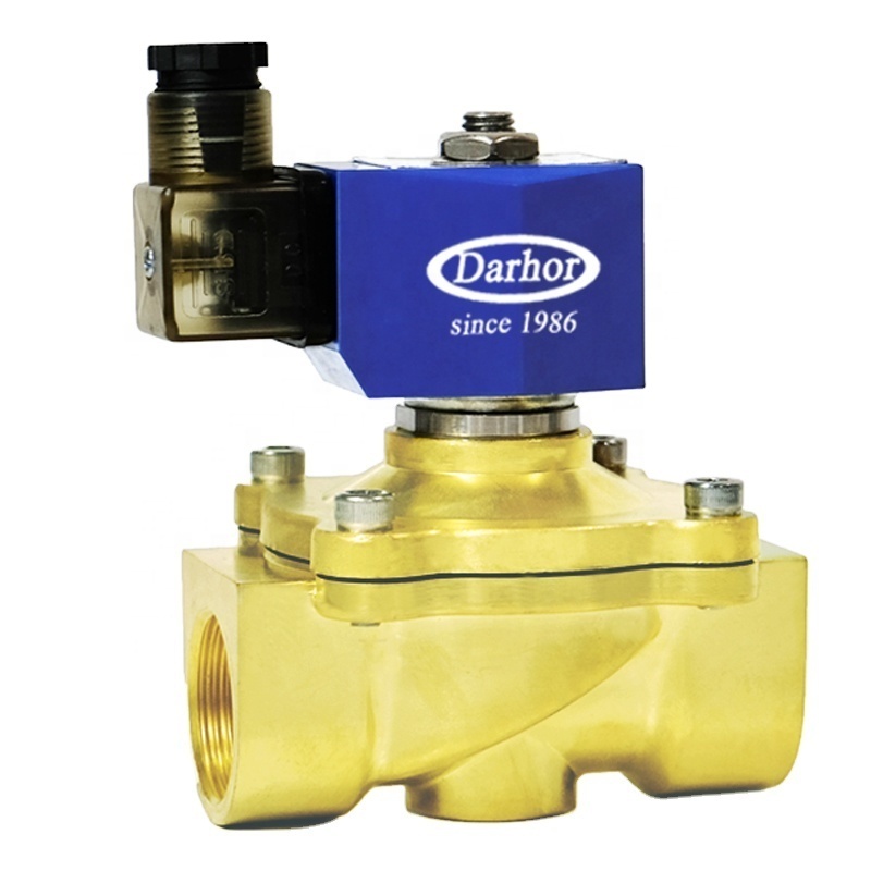 normally close 1/2'' 1 inch SS304 316 plastic electric 2 inch brass water solenoid valve for air gas 220V 24V