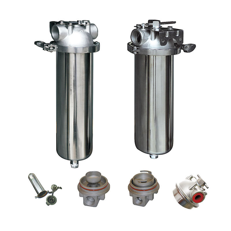 10 inch 20 30 water filter housing pre-filtration ss304 316 stainless steel single cartridge filter housing