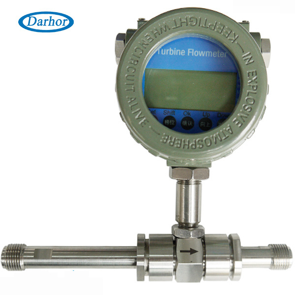 DH500 JIS ANSI flange connection turbine gas flow meter