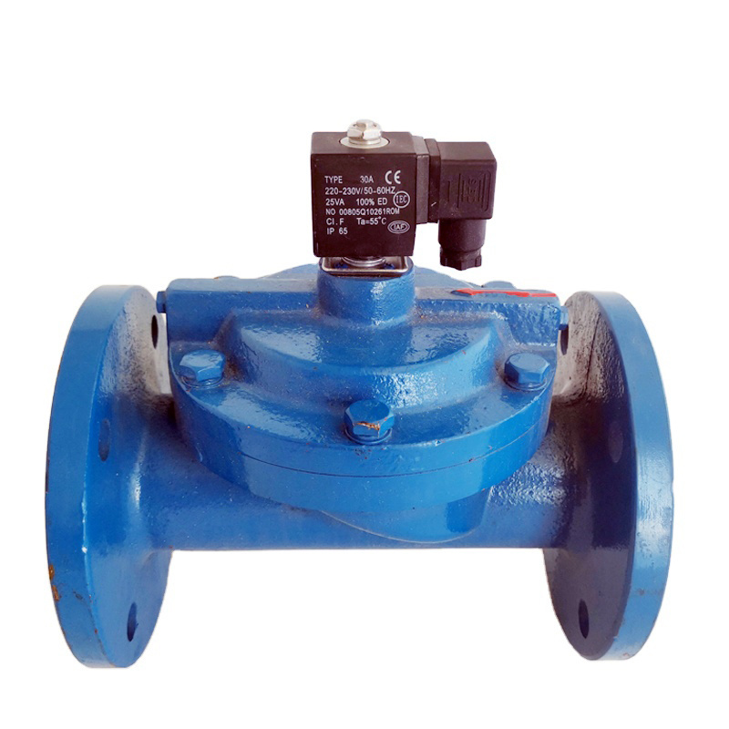 Darhor DN80 DN100 Cast Iron stainless steel 4 inch 6 inch water flange solenoid valve