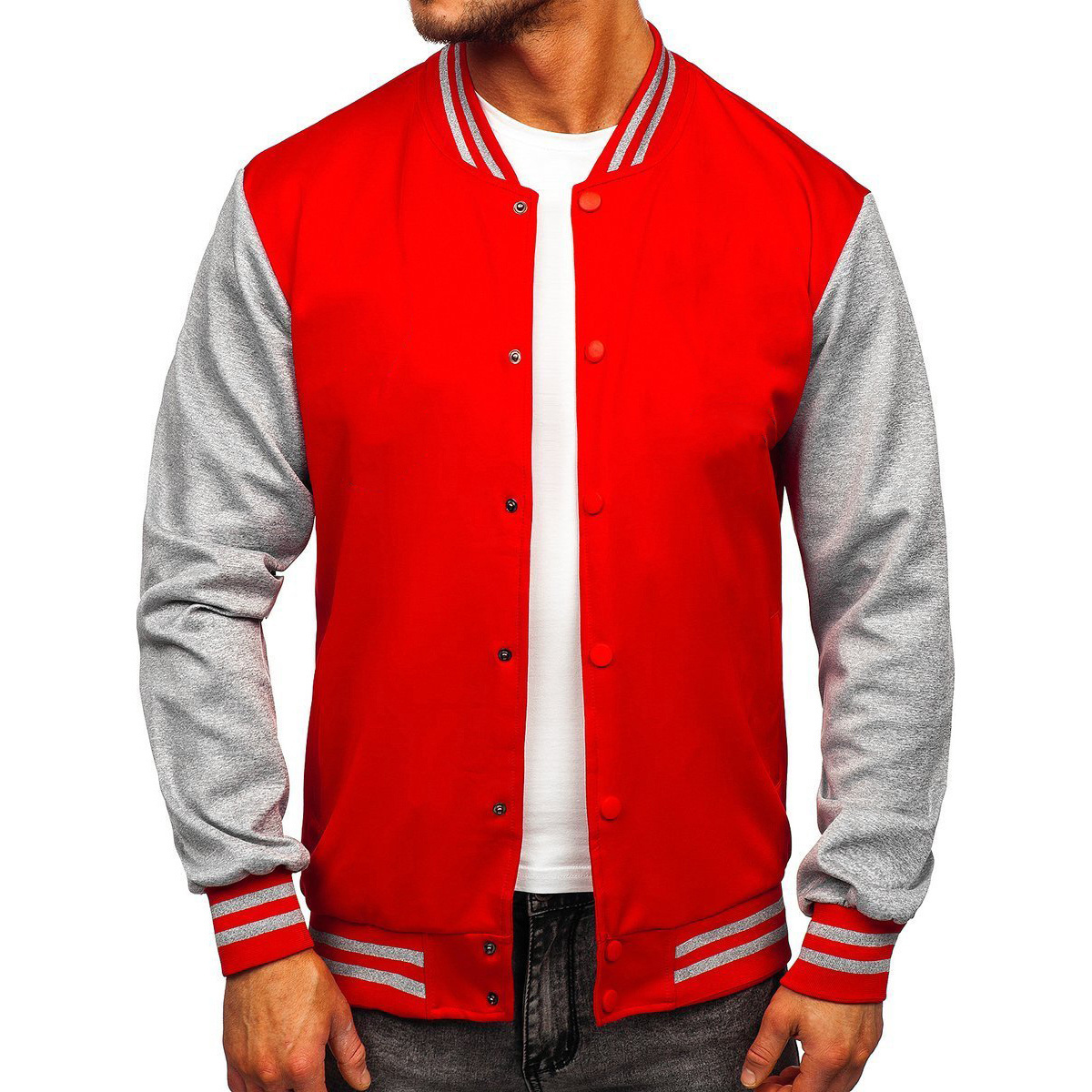 Wholesale Fashion Casual Baseball Varsity Jacket Custom Jacket Cotton Polyester Varsity Jacket For Men