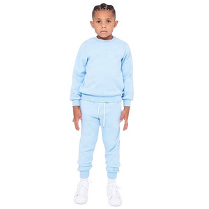 Winter Thick Kids Boy Sweatsuit Hoodies Fleece Sweatshirt With Pants Set Children Outfit