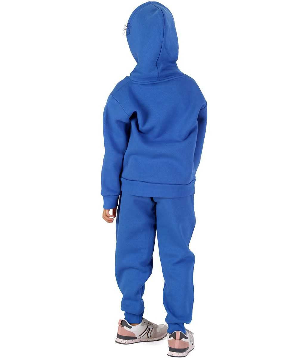 Winter Thick Kids Boy Sweatsuit Hoodies Fleece Sweatshirt With Pants Set Children Outfit