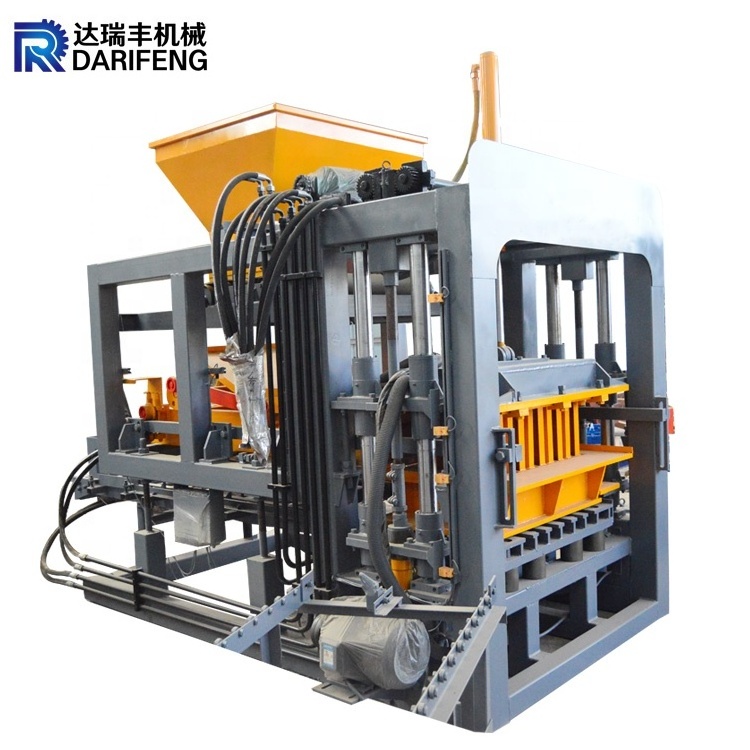 China concrete kerb supplier fully automatic 6 inches concrete block maker advanced brick making machine