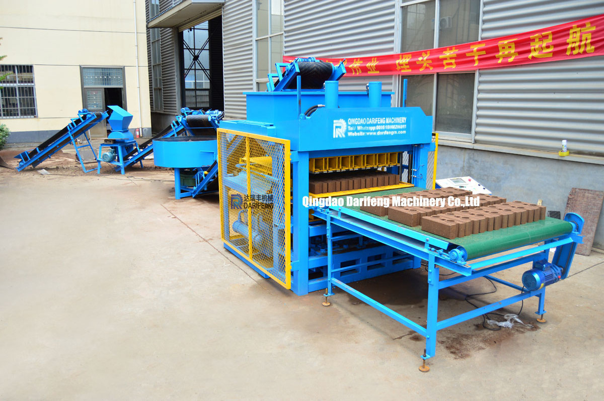 DF7-10 Clay soil brick making machine manufacturers used for hydraulic brick press