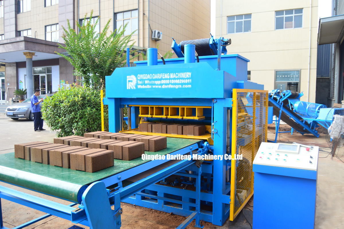 DF7-10 Clay soil brick making machine manufacturers used for hydraulic brick press