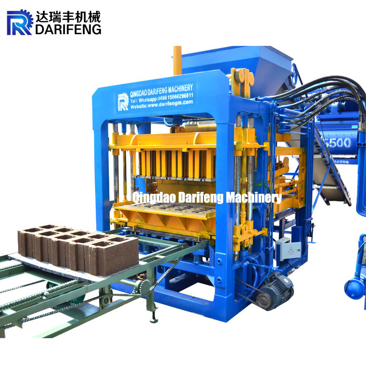 QT5-15 Hydraulic brick shaping pres makina pro 100 d concrete block making machine concrete blocks bricks machine maker