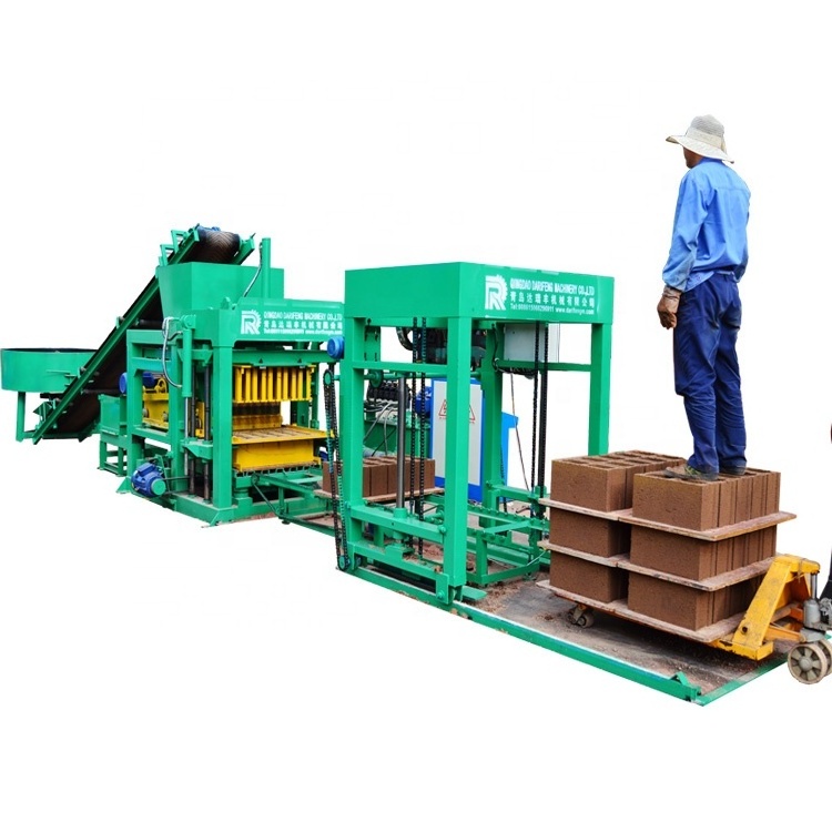 Factory price electric 4-15 solid interlocking paving bloquera automatic highdrolic brick making machine pakistan