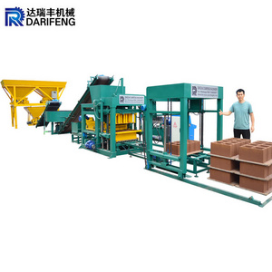 Concrete Bricks Making Machine QT4-18 Color Paver Building Blocks Moulding Machine Full Automatic Hydraulic Hollow Block Machine