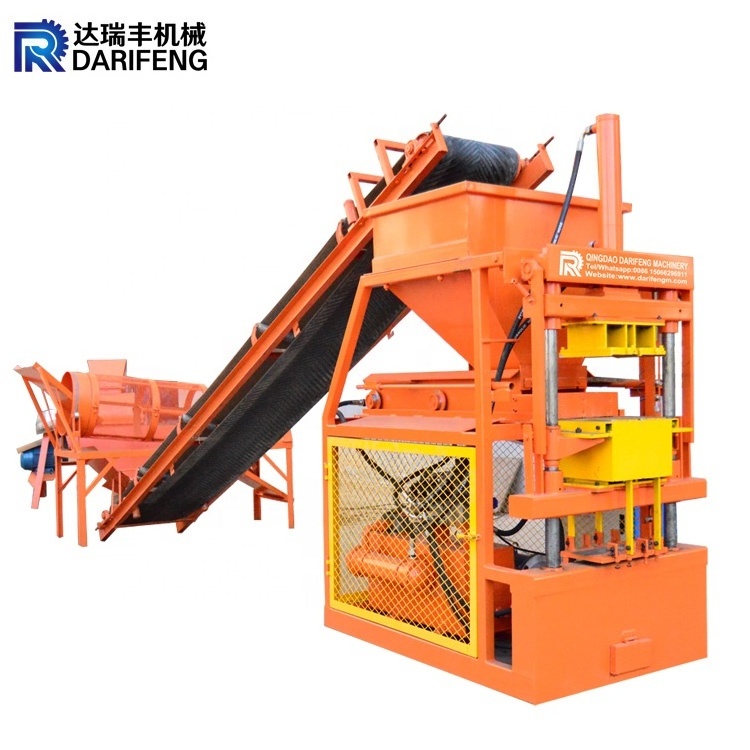 2-10 Fully Automatic fly ash Clay Interlocking Hydraulic press Brick Making Machinery with mixer for sale