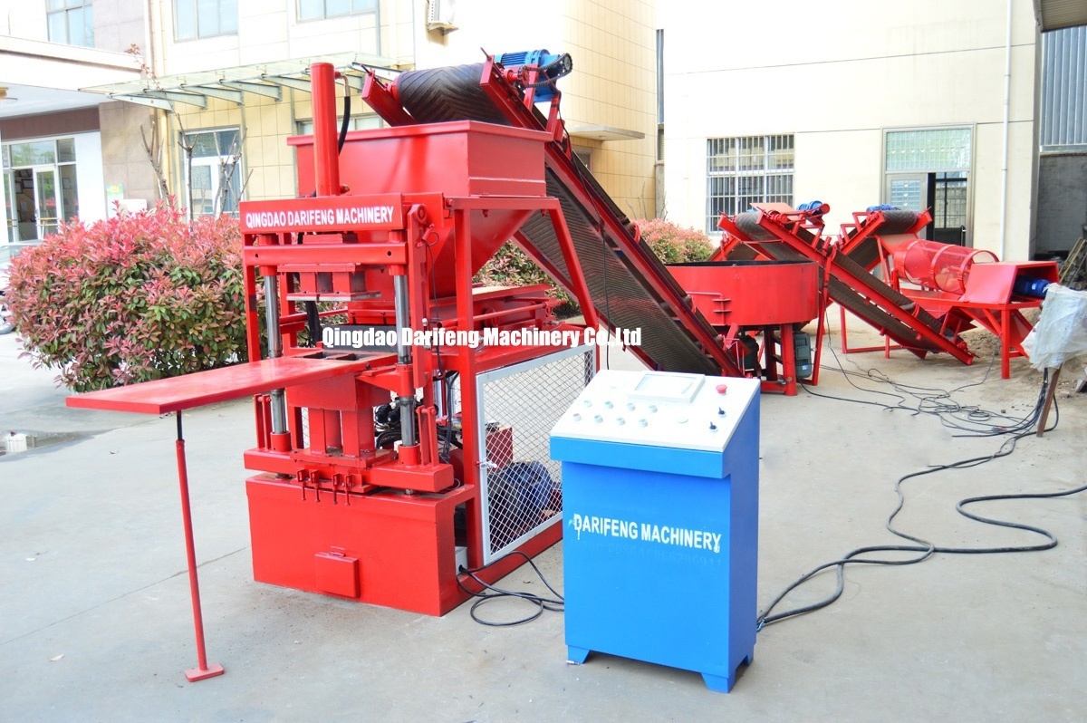 DF2-10 Automatic Hydraulic Free Fired Clay Interlocking Brick Making Machine Price Manufacturer Soil Brick Press Machine