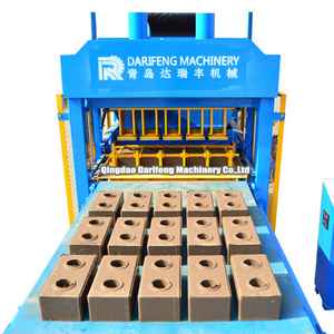 DF5-10 clay block machinery fully automatic hydraulic press soil brick machines interlocking paving stone brick making machine