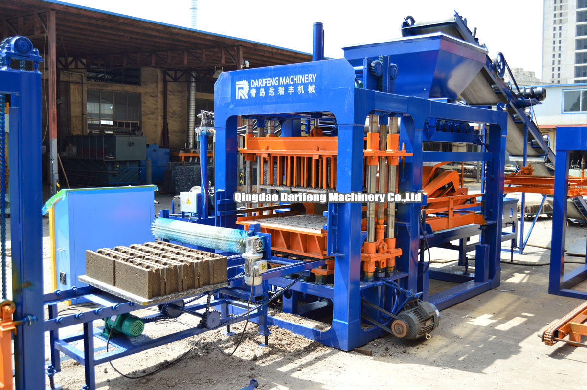 Darifeng QT6-15 industrial concrete block machine automatic hollow block making machine